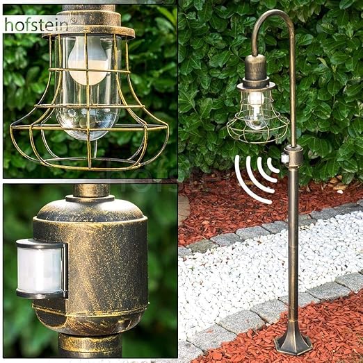 Lampadaire Exterieur Borkan Avec Detecteur De Mouvement Luminaire Exterieur Jardin Au Design Original Apportant Un Eclairage Optimal Amazon Fr Luminaires Et Eclairage