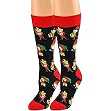 ARAD Santa’s Elves Socks-Christmas Socks, Holiday-Themed, Unisex-Elf Socks