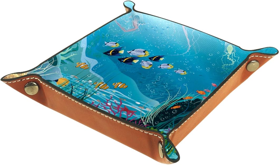 Caja de almacenamiento pequeña, bandeja de valet para hombre,Plantas