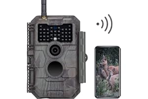 GardePro E6 WiFi Trail Camera (Non-Cellular), Stable WiFi with External Antenna, On-Site App Viewing, 64MP Photos, Wide Field