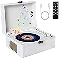 Portable CD Player for Home，Retro Suitcase CD Player with Bluetooth 5.0,HI-FI Speakers Rechargeable Desktop CD Player for Gifts