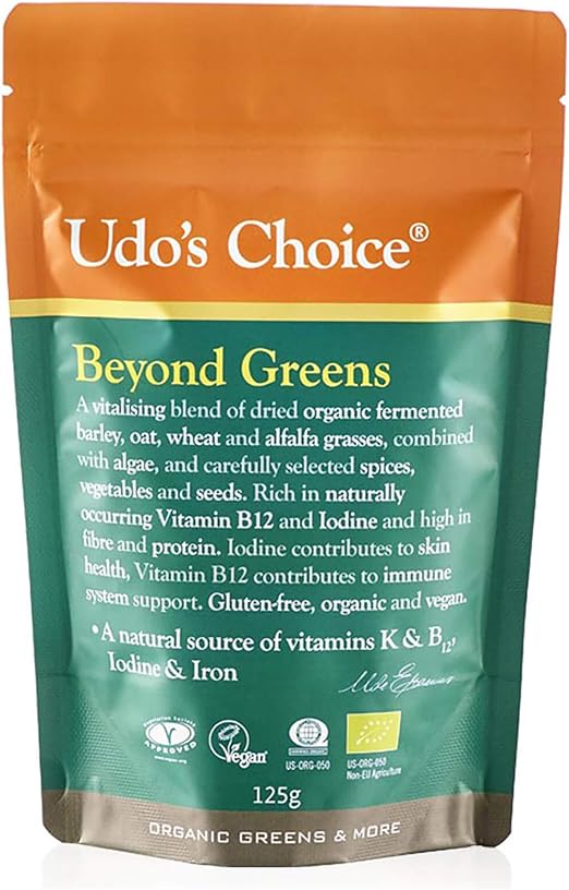 UDO'S CHOICE Beyond Greens, Vegan Super Greens Powder with Barley