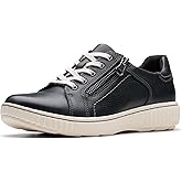 Clarks Women's Caroline Janna Leather Side Zip Fashion Sneaker