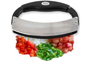 TableCraft H6622 's Double Mezzaluna, Black