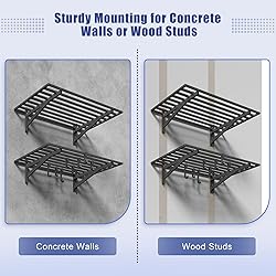 Jusgym 2-Pack 2x3ft Garage Shelving Wall
