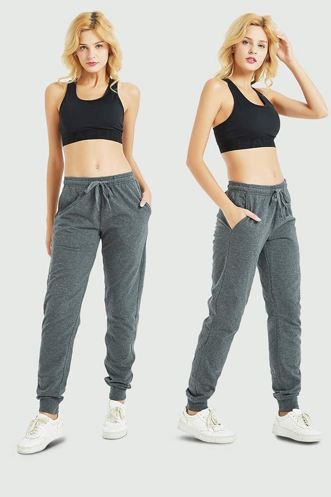 Safort 76cm81cm86cm Medidas Largo 100 Algodón Pantalon Chándal Para Mujer Deportivos Pantalones Jogger Pantalones Con 3 Bolsillos