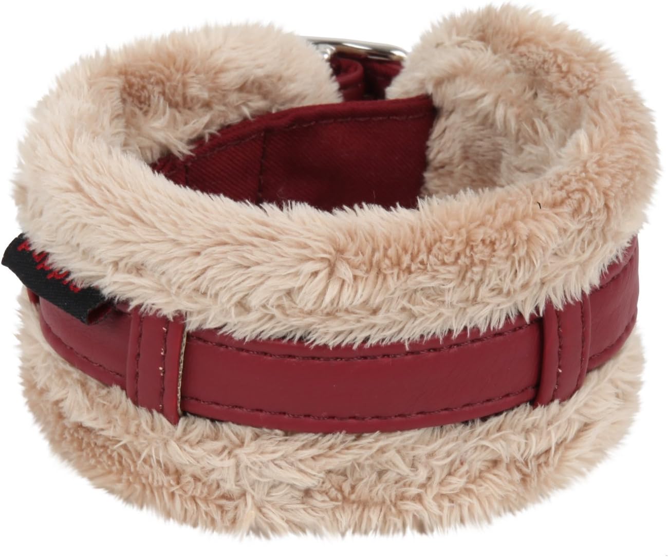 Puppia Authentic Spunky Winter Neck Guard Collars, Small, Wine