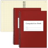 Fuyoooo 2 Pcs Computation Notebook Engineering Notebook, Yellow | Drawings, Drafting, Planning, Engineering and Technical Applications, 4x4 Quad Ruled, 76 Sheets, 11-1/4" x 9-1/4"