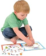 Galt Funny Faces Sticker Book for Kids Ages 3 Plus with 12 Blank Faces view 2