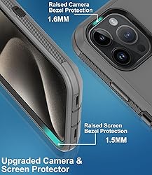for iPhone 15 Pro Max Case, with Built in Screen