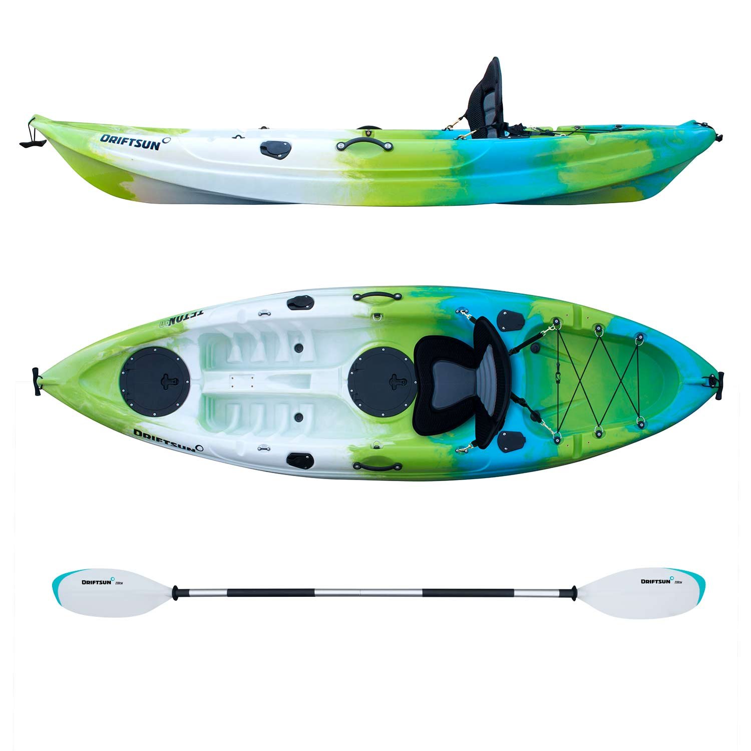 Driftsun Teton 90 Recreational Single Hard Shell Kayak Missouri Float