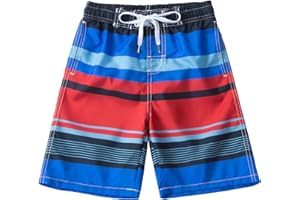 Kute 'n' Koo Boys Swim Trunks, Quick Dry Boys Boardshorts, Boys Bathing Suit Sizes from 2T to 18/20