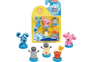 P.M.I. Blue's Clues Stamps for Kids | 5 Stamp Blue’s Clues Toys in 1 Pack | Collect All 12 Blue Clues Toys / Mini Toys | Blue Clues Party Favors | Kids’ Toys & Blues Clues Birthday Party Supplies