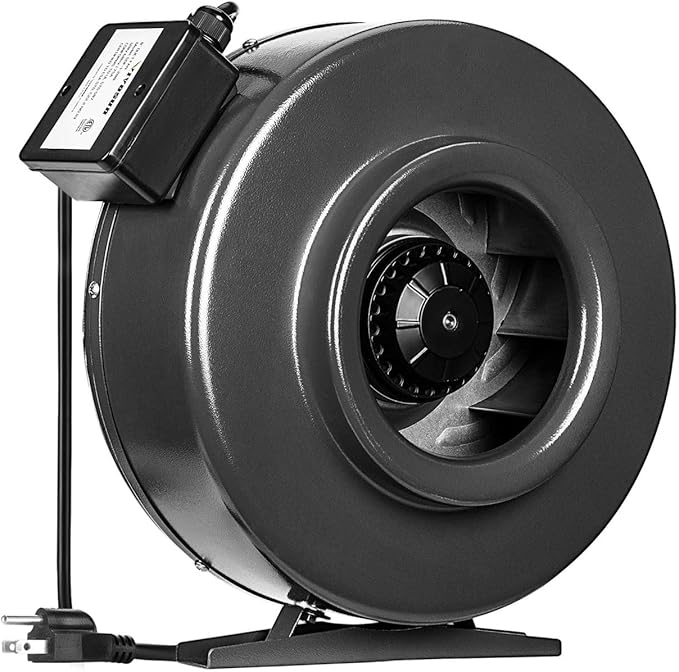 VIVOSUN 8 Inch 740 CFM Inline Duct Fan Vent Blower Ventilation Fan for