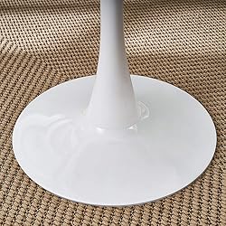 Modern Round Dining Table, ∅31.5'' Colored Top