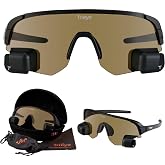 TriEye Rowing Sunglasses with Dual Rear View Mirror for Men and Women | Dual mirror shows the course ahead while you row, lightweight TR90 frame, UV400, several lens options