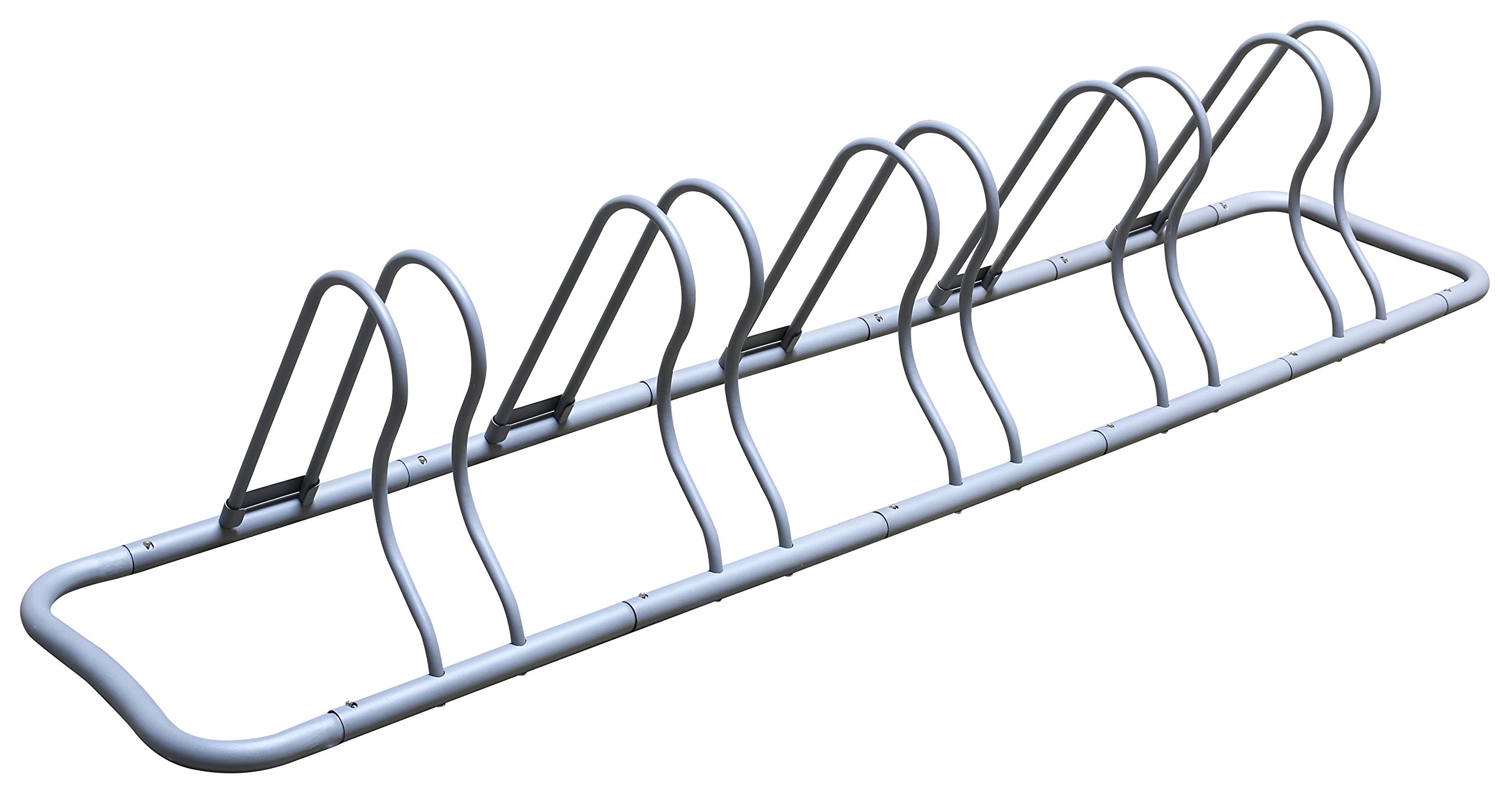 DecoBros 5 Bike Bicycle Floor Parking Adjustable Rack Storage Stand