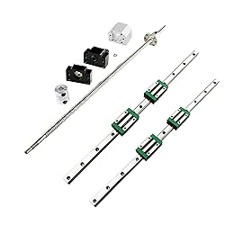 2PCS HGR20-1000mm Linear Rail + 1PCS RM1605-1000mm