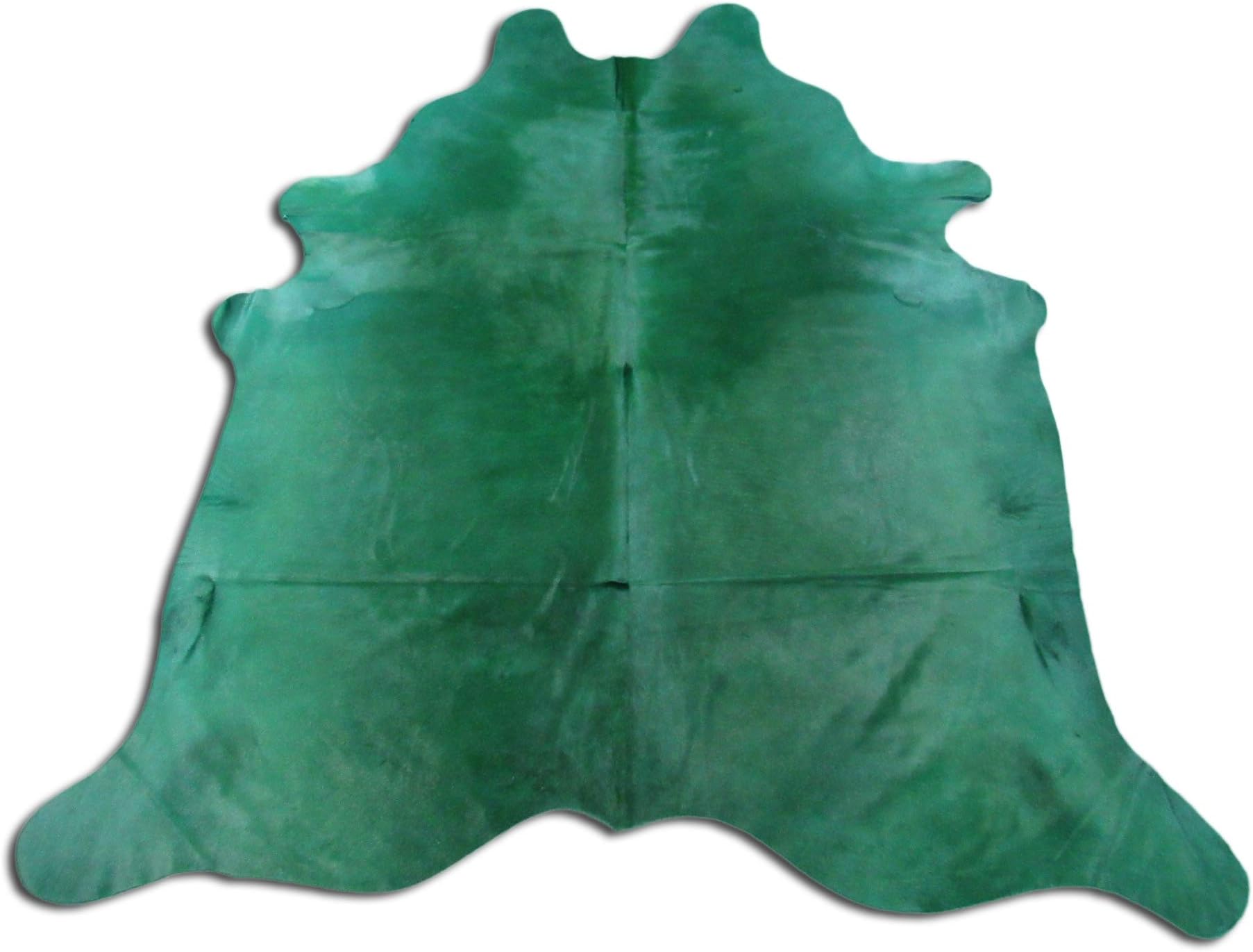 Deluxe Cowhides - Cowhide Area Rug - Dyed Emerald Green Cowhide Rugs Approx 8X 8 feet or 243X243cm