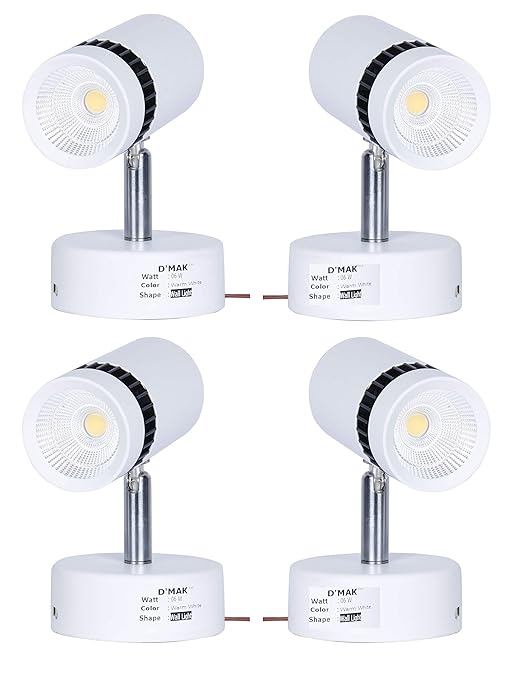 DMak Brings 6 Watt Warm White Adjustable 180 LED Spot Wall Track Light (Decorative Spot Light) | Track Light | | led spot Track Light | | Focus Track Light | {Set -04}
