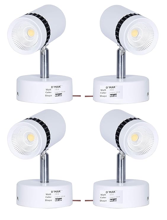 DMak Brings 6 Watt Warm White Adjustable 180 LED Spot Wall Track Light (Decorative Spot Light) | Track Light | | led spot Track Light | | Focus Track Light | {Set -04}