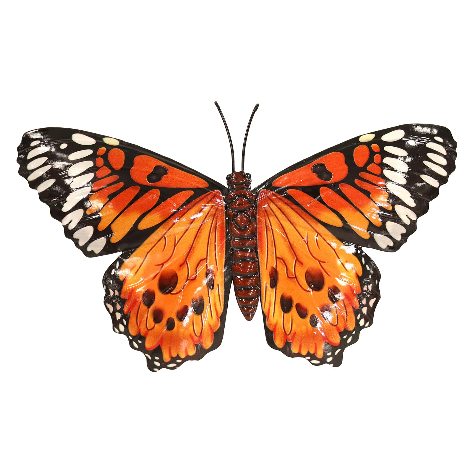Primus Medium Metal Orange Butterfly Wall Art