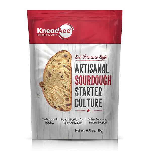 KNEADACE SOURDOUGH STARTER CULTURE – FAST-ACTIVATING NATURAL WILD...
