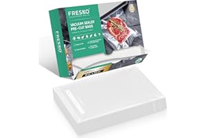 FRESKO 8"x12" Food Vacuum Sealer Bags, 120Pcs PreCut Bags for Food Vacuum Storage, Vacuum Seal Food Sealer Bags with BPA Free and Heavy Duty, Great for Sous Vide Bag Meal Prep
