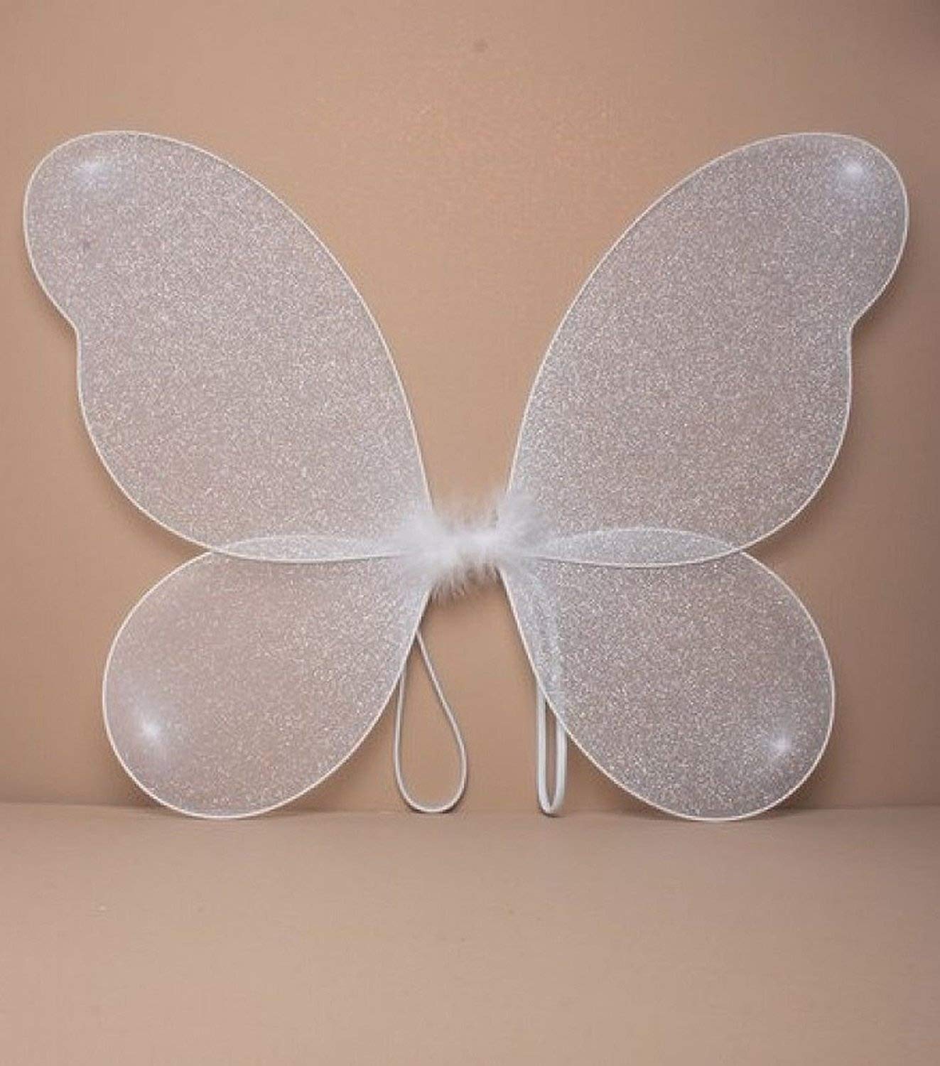 Large Adult Net Fairy Wings With Silver Glitter Fancy Dress Up Amazon