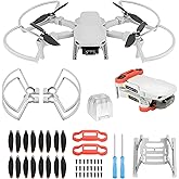Craznick Mini 4K/2 SE Propellers Set: with Propeller Guard Landing Gear Leg Extension Propellers Holder Gimbal Cover Total 24