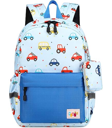 GIHSWE Ambulance Backpack Set for Kids Boys, 3 Pcs School Backpacks Matching Combo for Children, Large Capacity Back to School Bookbag with Lunch Box Bundle for Camping Travel