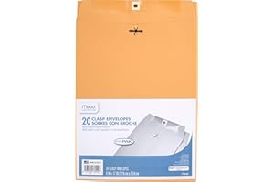 Mead 9X12 Clasp Envelopes, Office Pack 20 Count (76020)