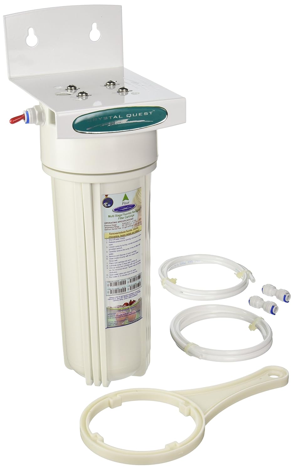 Crystal Quest CQERF00705 Refrigerator InLine Fluoride Multi Water