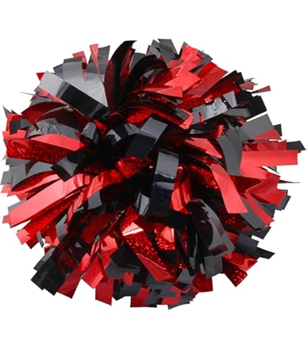 Amazon.com: Metallic Cheerleader Cheerleading Pom Poms 6