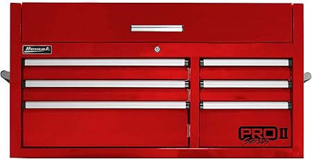 Amazon Com Homak Pro Ii Series 41 6 Drawer Top Chest Red