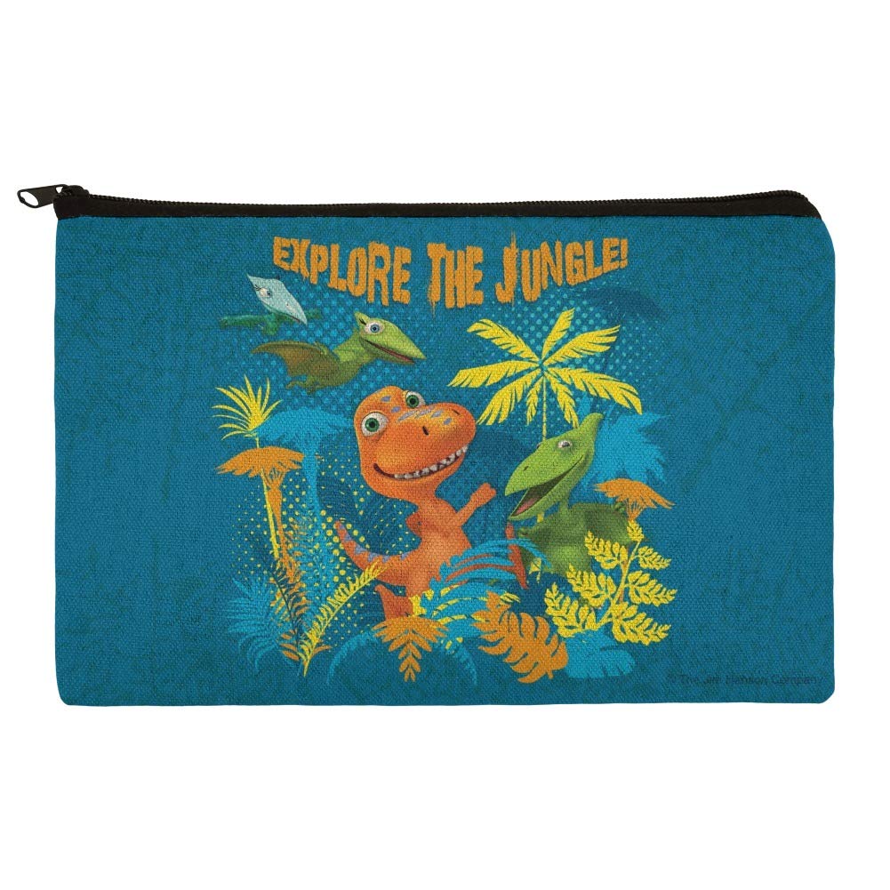 Explore the Jungle Dinosaur Train Makeup Cosmetic Bag Organizer Pouch
