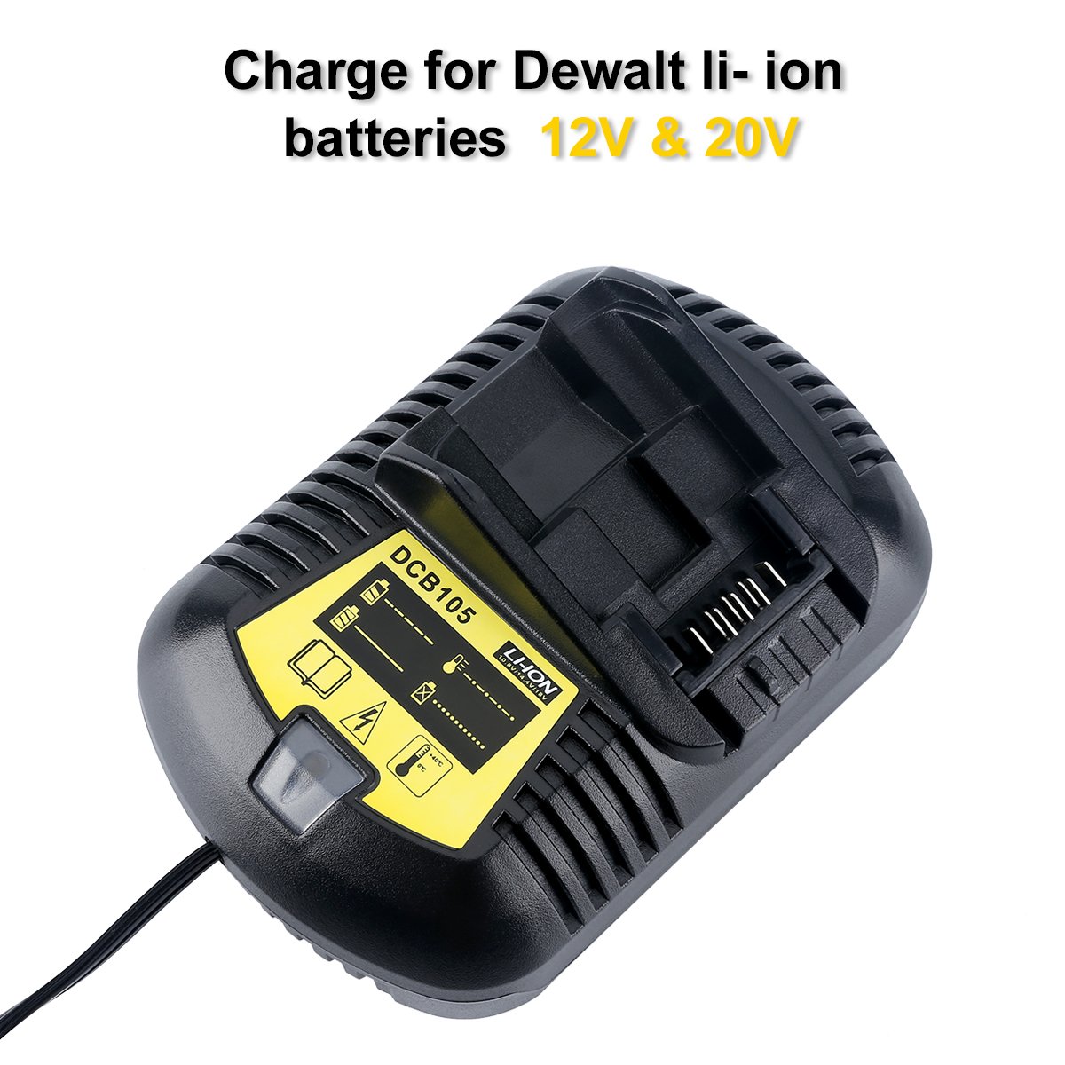Lasica DCB105 12V MAX 20V MAX Charger Replacement for Dewalt Charger
