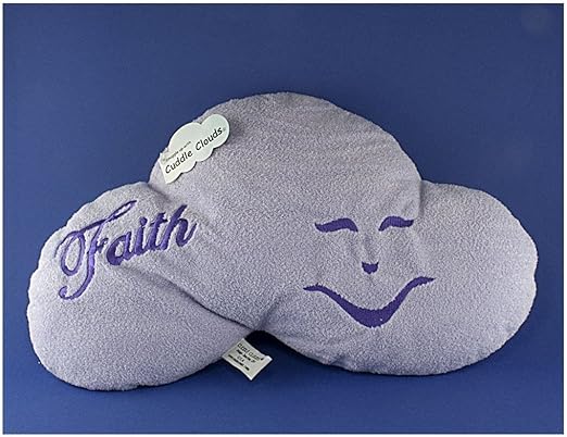 Amazon Com Soft Pillow Plush By Cuddle Cloud For Cuddling Relaxing Cute Comfort Inspirational Extra Soft Throw Able Also For Travel Easy To Clean Machine Washable Lavender Faith Embroidered Face Name Sold By