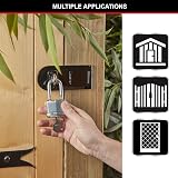 Master Lock Pack of 2 Heavy Duty Padlocks 8/10 Outdoor Keyed Laminated Steel view 3