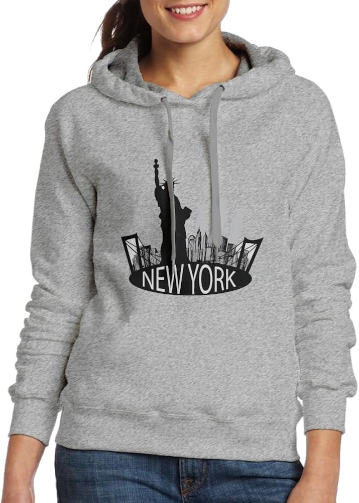 Women's New York Statue Of Liberty Cotton Fashion Hoodie Hooded