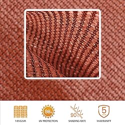 Cisvio 10'X13' Rust Red Shade Sail Rectangle Curved