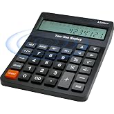 Talking Desk Calculator for Visually impaired, Big Buttons 2 line Display | Basic Desktop Calculators,4 Function Simple Talking Calculator for Weak Sight &amp; Visual Impaired