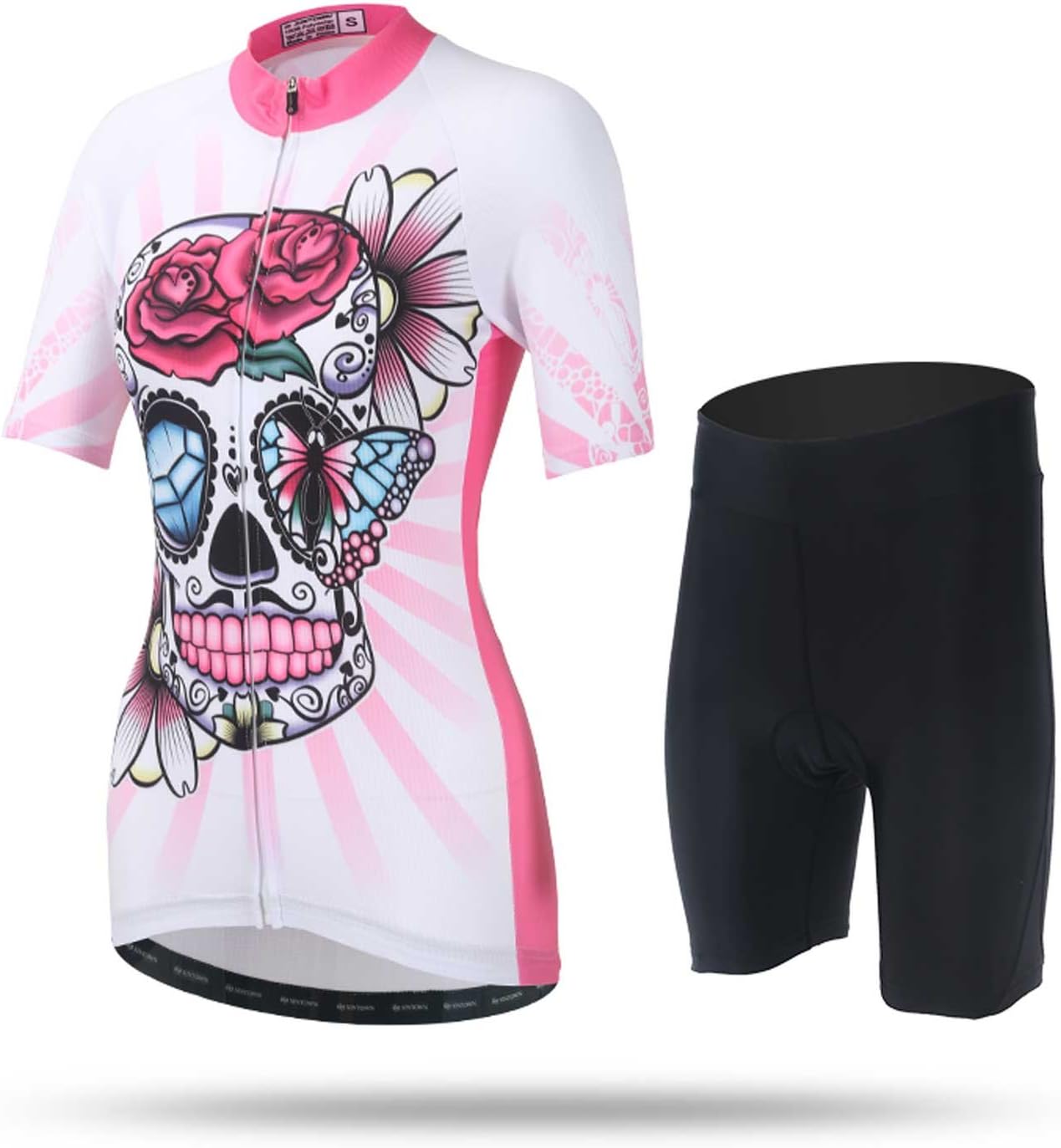 pink cycling top