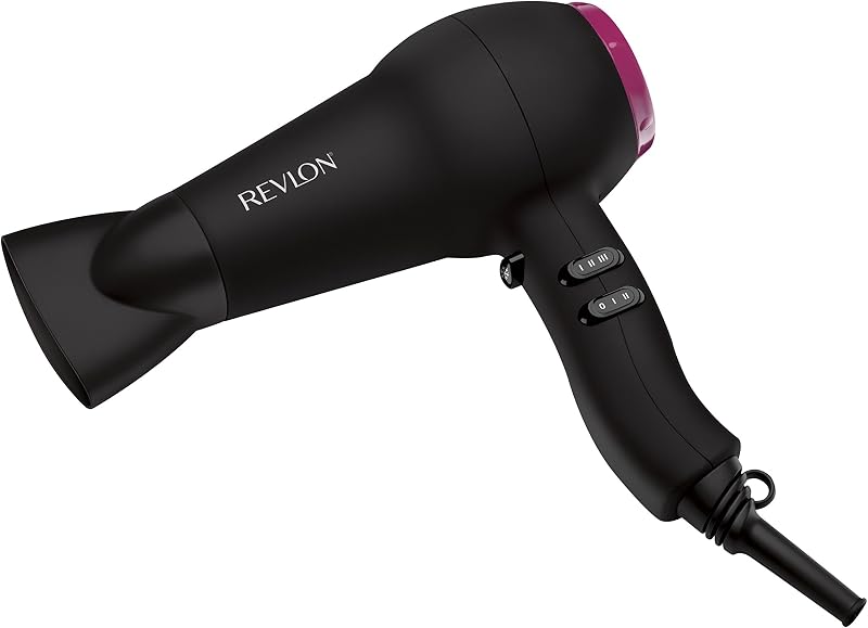 Asciugacapelli veloce e leggero RVDR5823, 2000W colore nero