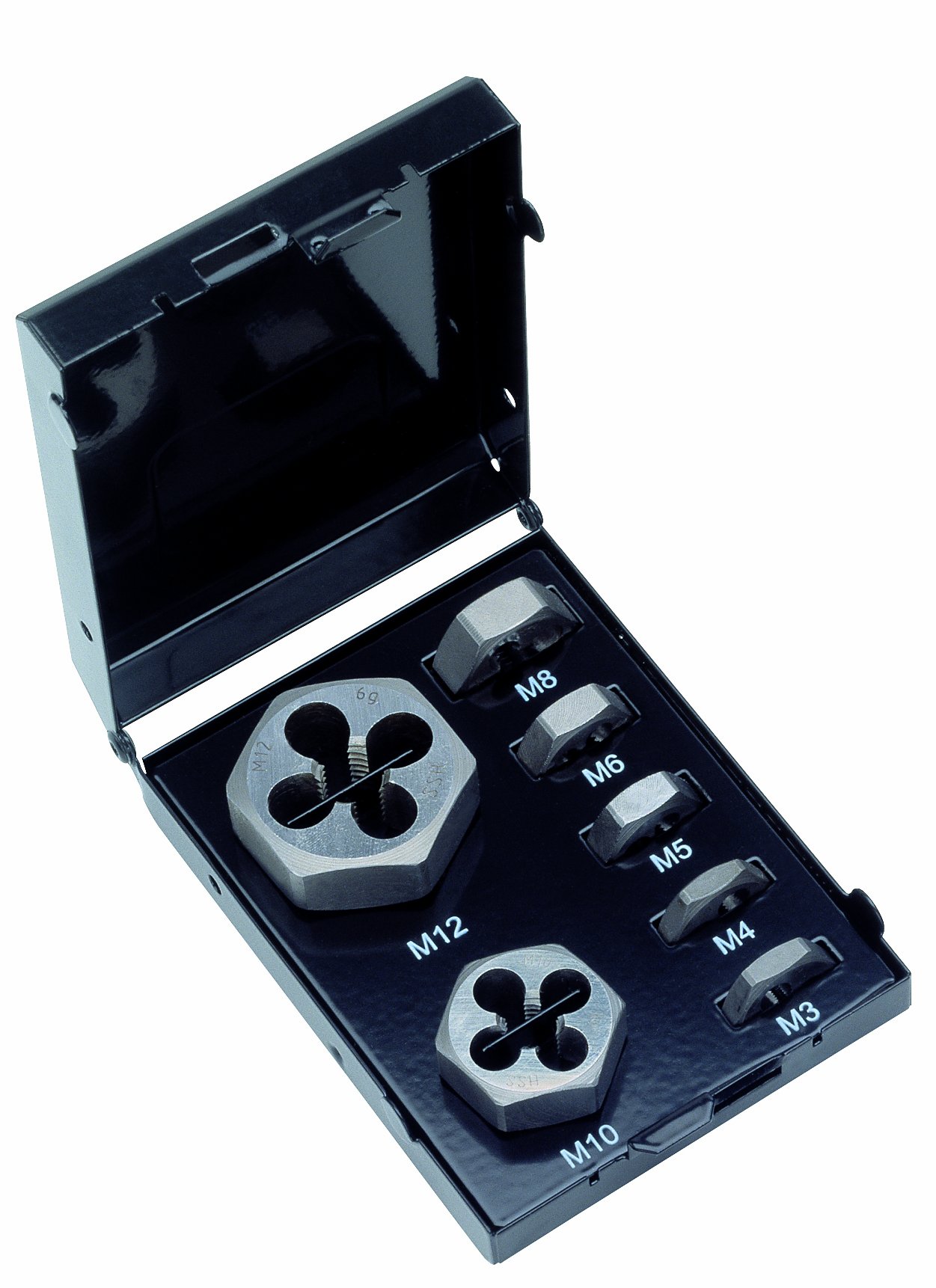 Volkel 49520 3-12mm HSS Hexagon Die Nut Set