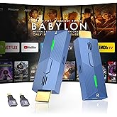 Wireless HDMI Transmitter and Receiver 4k, 328Ft/100M Wireless HDMI Extender for Seamless High-Definition Streaming from Laptop/PC/TV Box to Monitor/TV/Projector, 4K Decoding 1080P Out