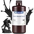 ANYCUBIC 3D Printer Resin with Low Odor and Safety, 405nm UV Plant-Based Rapid Resin with High Precision and Quick Curing for LCD 3D Printing (Black, 1000g)