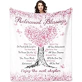 ACBEAT Retirement Gifts for Women 2026, Farewell Gifts for Coworkers Women, Retirement Blanket 60"X50", Going Away Gift, Retired Gifts, Best Retirements Gift Ideas for Grandma Teacher Nurse Boss