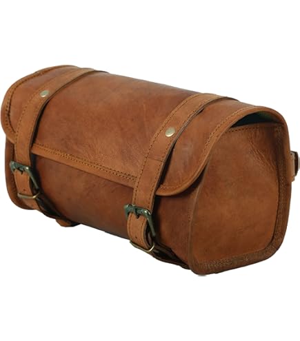 Sacoche Moto Vintage Cuir Véritable PARRYS LEATHER WORLD - Fermeture Boucle