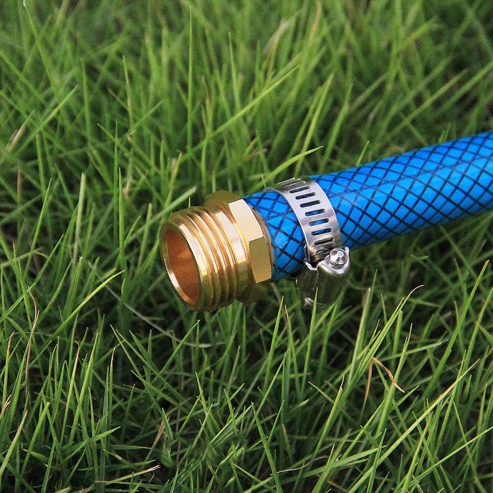 Twinkle Star Garden Hose Repair Connector with Clamps, Male and Female Garden Hose Fittings, 3 Set : Garden & Outdoor